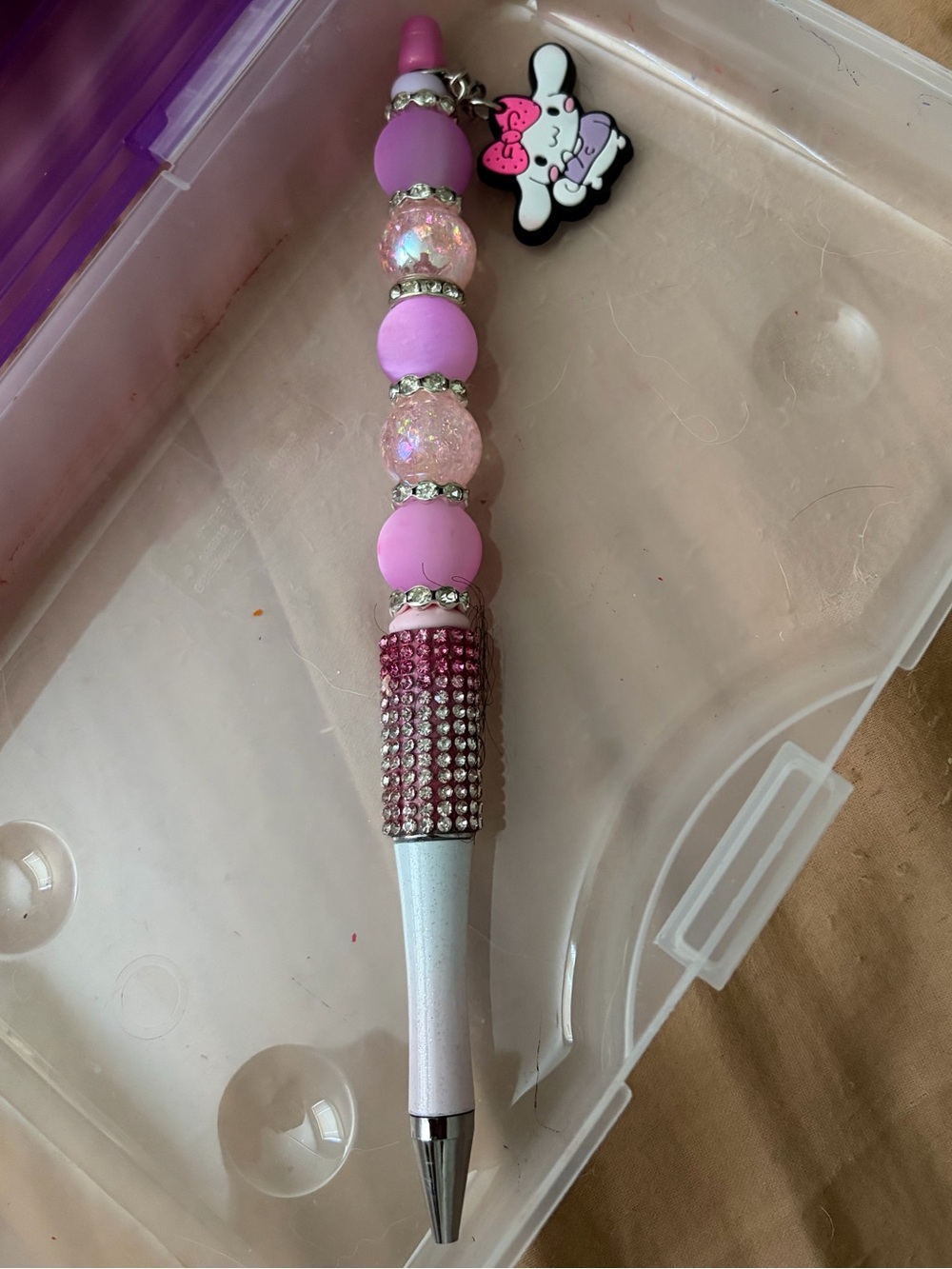 Custom My Melody Beaded Pen